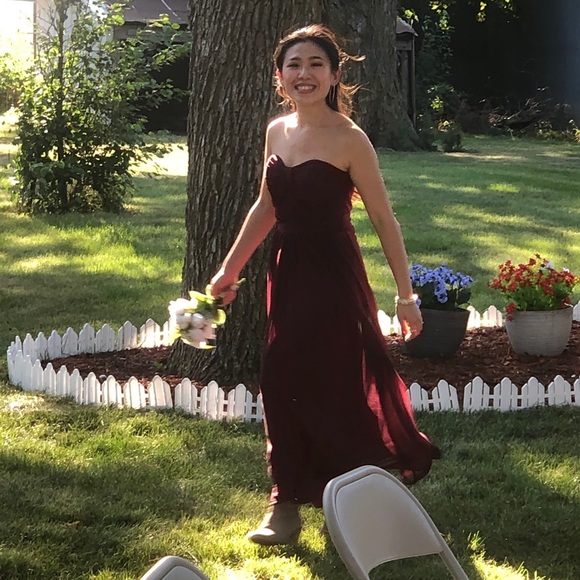 BIRDY GREY SHORTENED CHICKY CONVERTIBLE DRESS MESH CABERNET - Picture 15 of 16